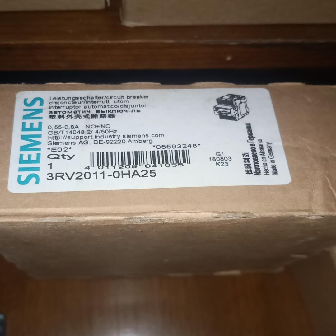 西门子断路器3RV2011-0HA25全新原装正品带包装~询价