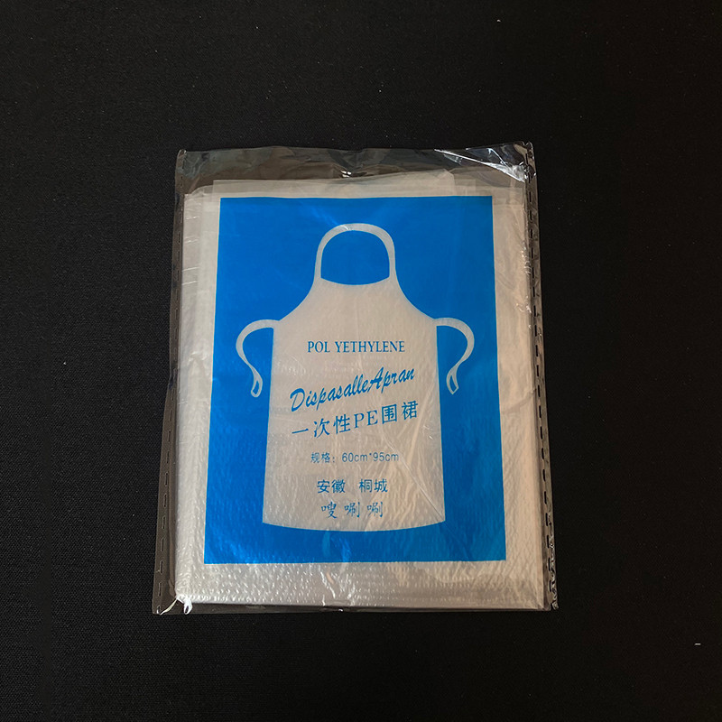 1600只一次性围裙加厚餐饮吃烧烤龙虾火锅店画画塑料围裙独立