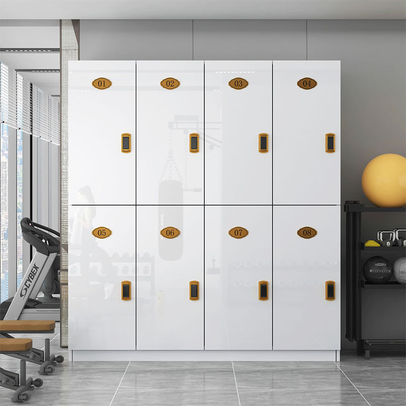 木质更衣柜员工柜宿舍储物柜健身房六门换衣柜职员鞋柜多门柜矮柜