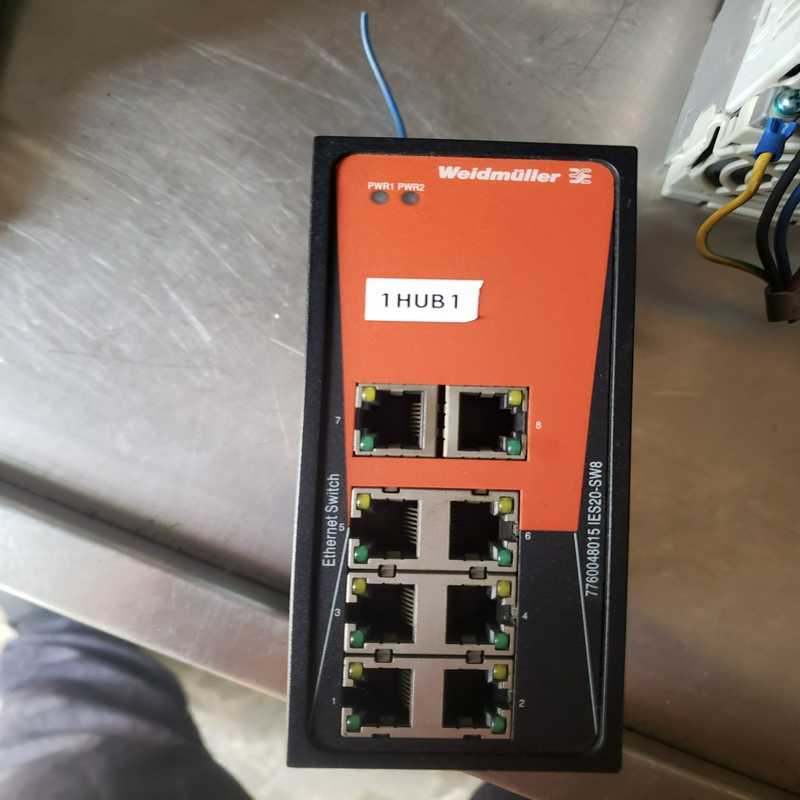 议价二手拆机魏德米勒工业交换机 IES20-SW8实物如图成色还