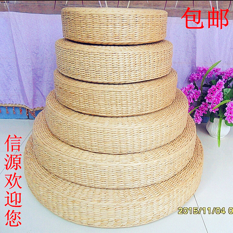 包邮精手工草编蒲团茶道日式榻榻米坐垫瑜伽坐垫加厚打坐禅