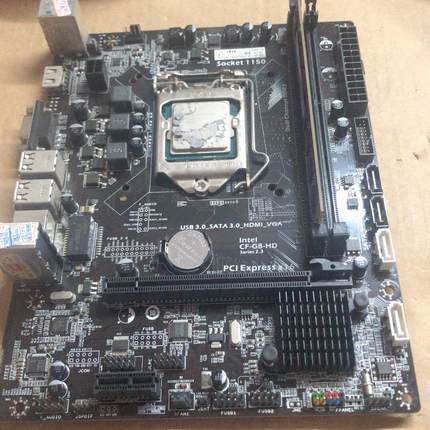 H81M+全固态主板+送CPUi3-4150内存一条集成【议价】