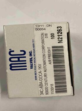 议价-MAC高频电磁阀34C-ABA-GDCA-1KV全新原装真品DC24V当天发货