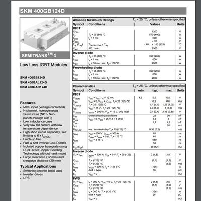 SKM400GAL128D和SKM400GGAL124D和SKM400GAL125D和SKM400GAL126D
