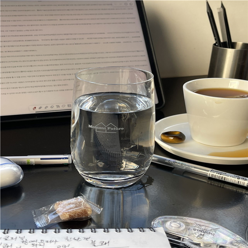 Moment Future透明玻璃杯牛奶杯咖啡果汁水杯可加热椭圆形杯子