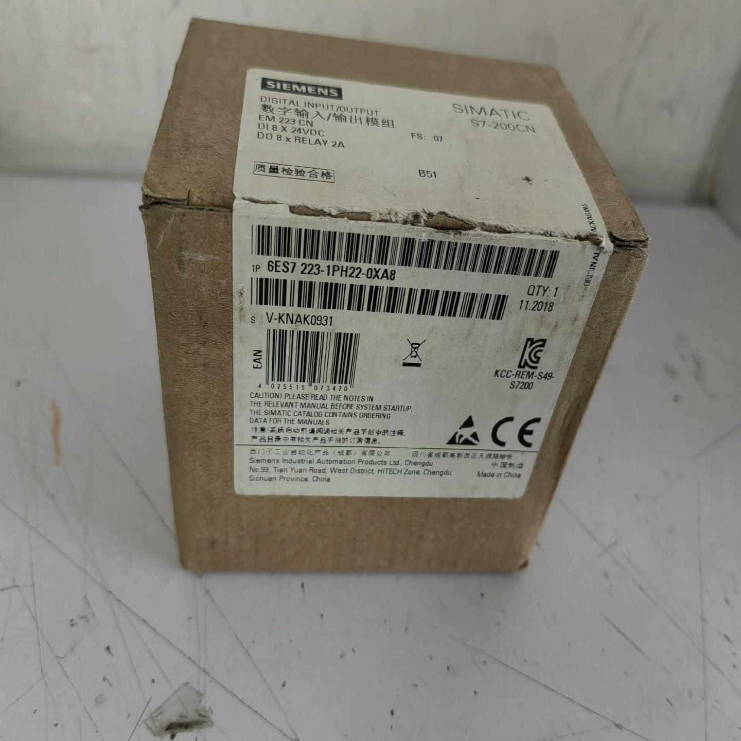 模块6ES7223-1PH22-0XA8询价