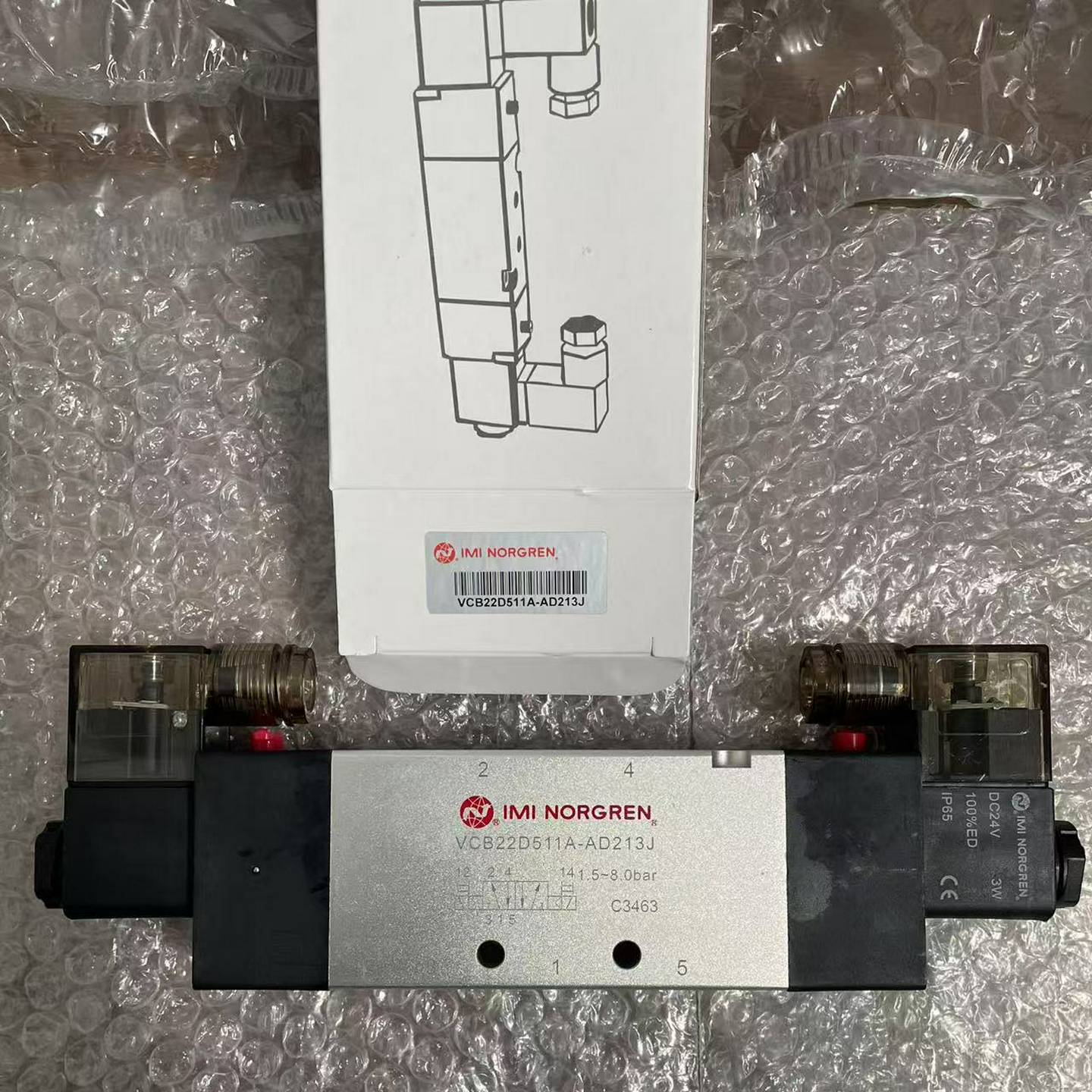 配件VCB22D511A-AD213J诺冠Norgren先导式电磁阀G12螺纹24DC议价