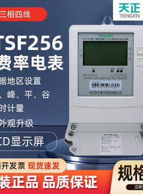 TENN天正 DTSF256三相四线1.5-6A电子式多费率有功电能峰谷表60