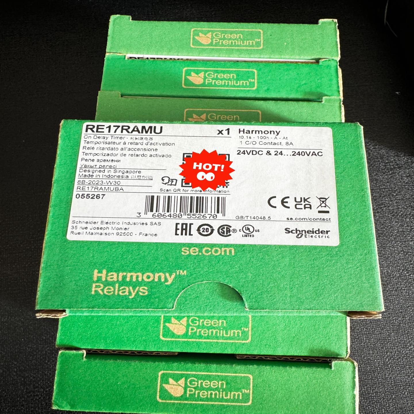 施耐德继电器 RE17RAMU  全新未拆，现货如图单价单价~议价