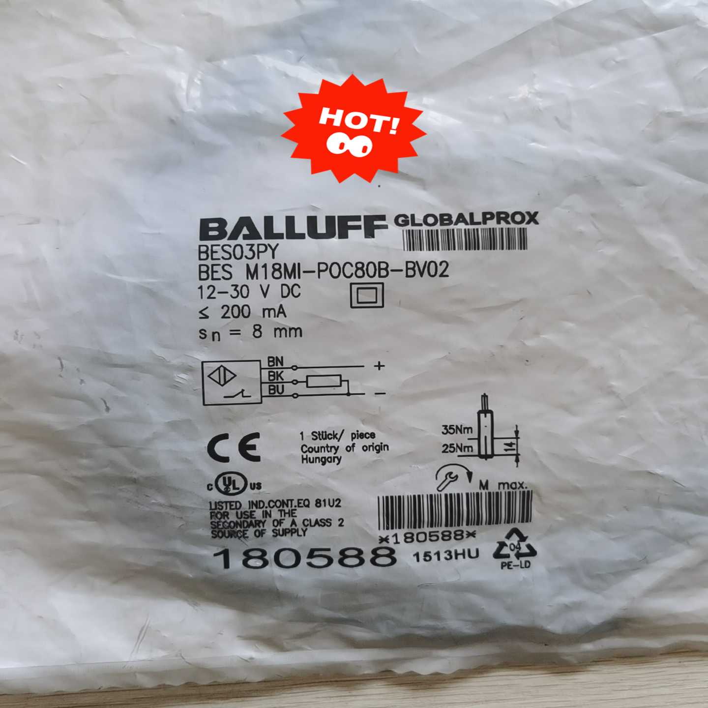 BES03PY未拆封巴鲁夫感应器~询价