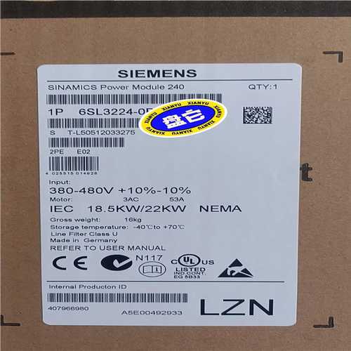 (议价)变频器6SL3224-0BE22-2AA0，特