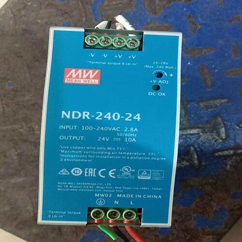 明纬电源NDR-240-24 。24V10A。如图。功能~询价