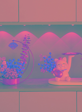 钥匙收纳托盘摆件装饰入户进门玄关鞋柜乔迁之喜创意摆设