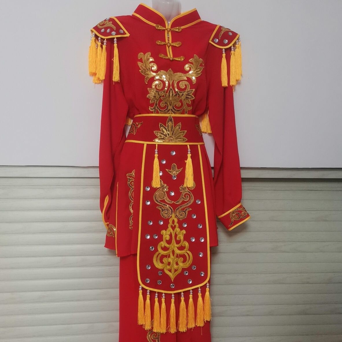 新款大衫东北大秧歌二人转反串服装软麻纱高档男女通用太子服