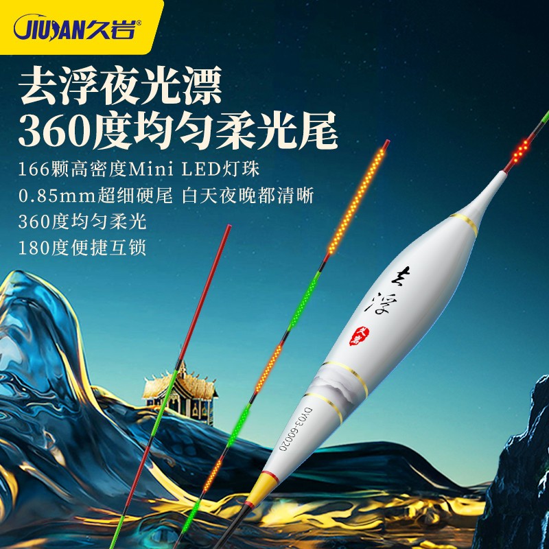 【小惠同款】久岩去浮Mini LED灯珠夜光漂360°均匀柔光夜钓电子