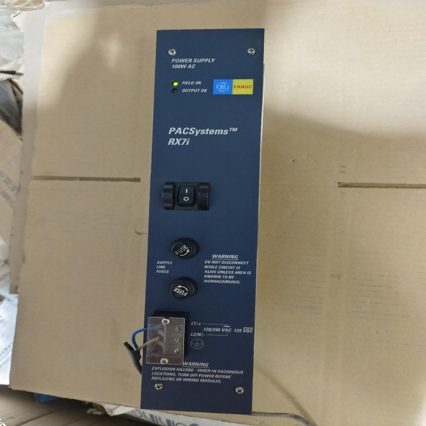 GE电源模块IC698PSA100C二手原装拆机的实物图拍（瓠子电子）