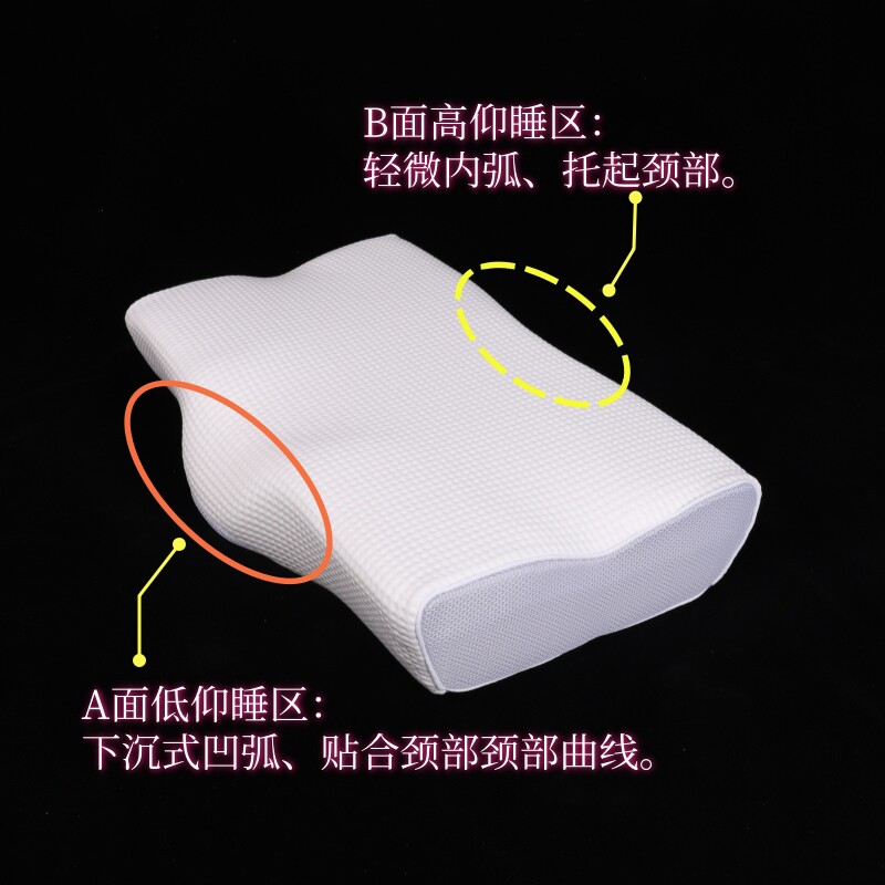 真记忆绵100D慢回弹记忆枕减轻打鼾枕头日本仰睡侧睡支撑好