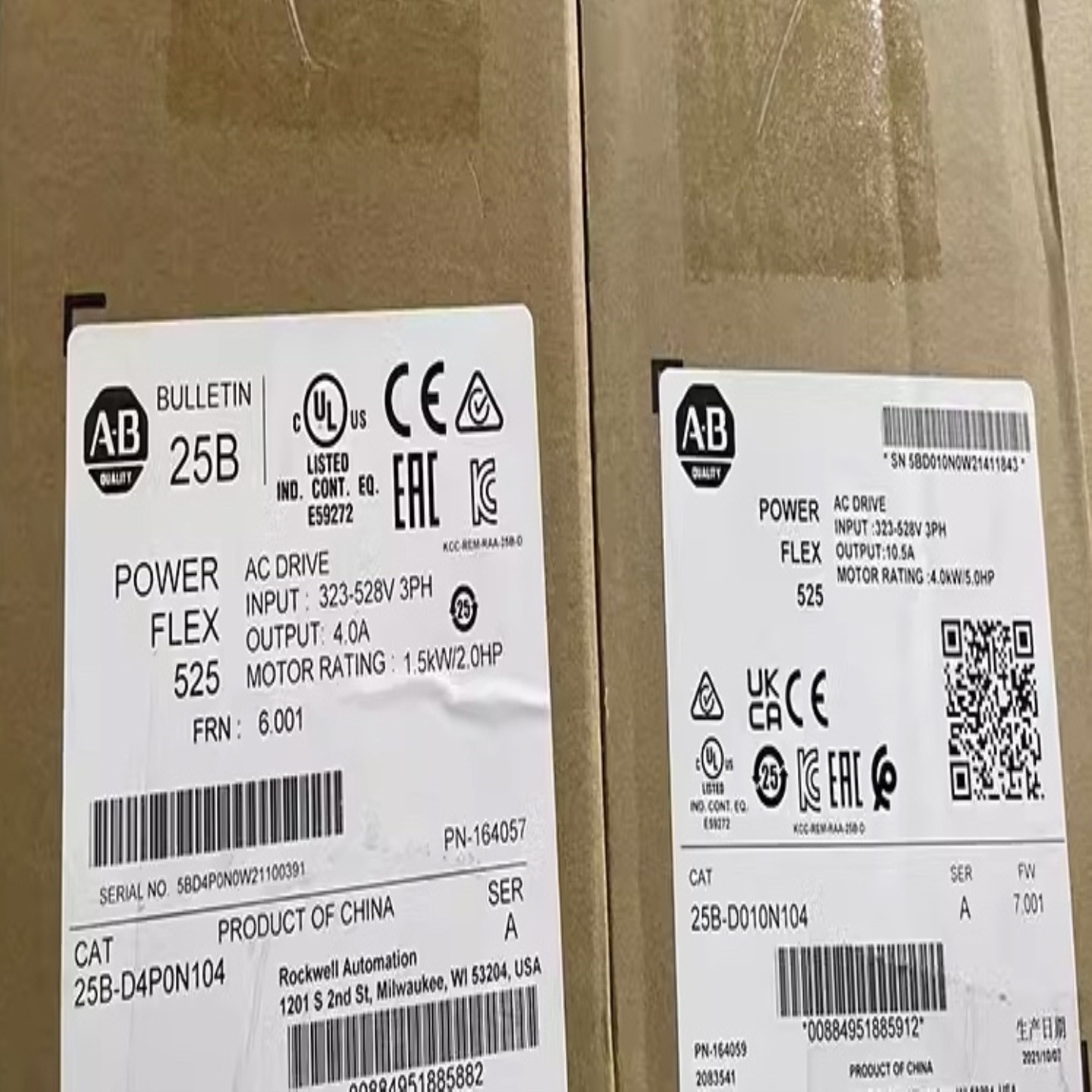 询价25B-D2P3N114PowerFlex525交流变频