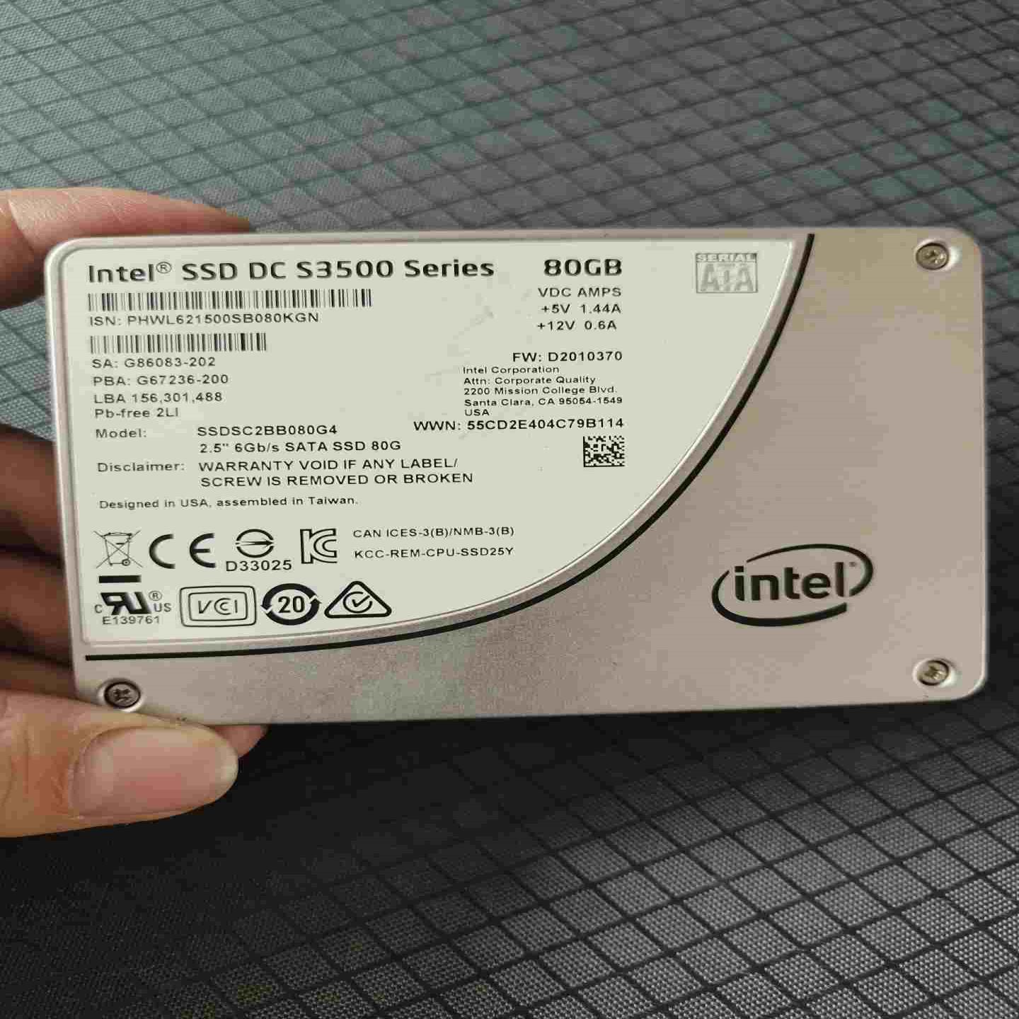 英特尔 S3500 80G 固态硬盘~议价