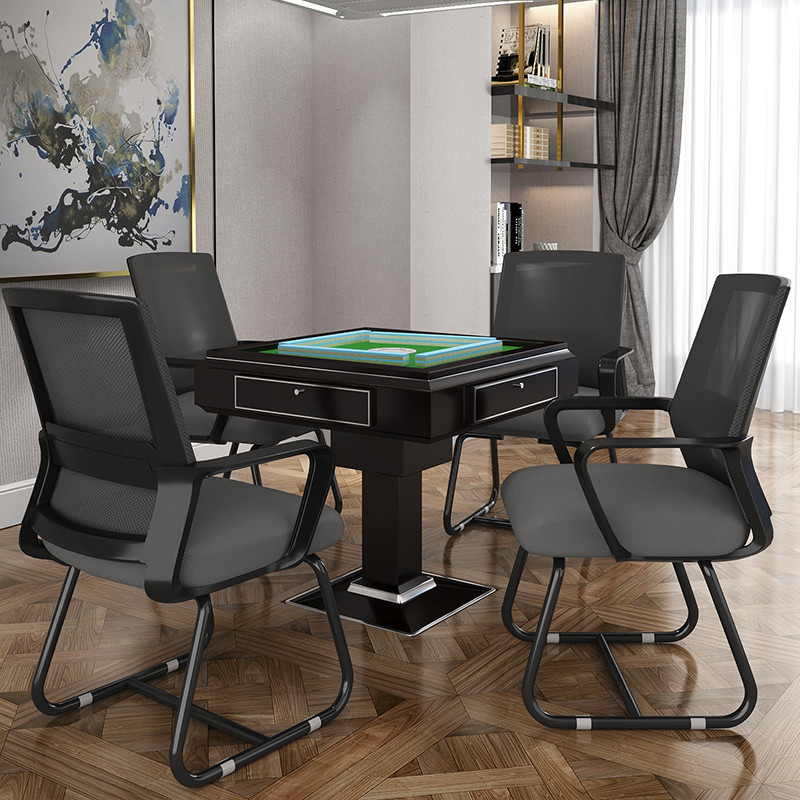 棋室专用打麻将椅子茶楼麻将机桌馆靠背简约舒适凳子家用办