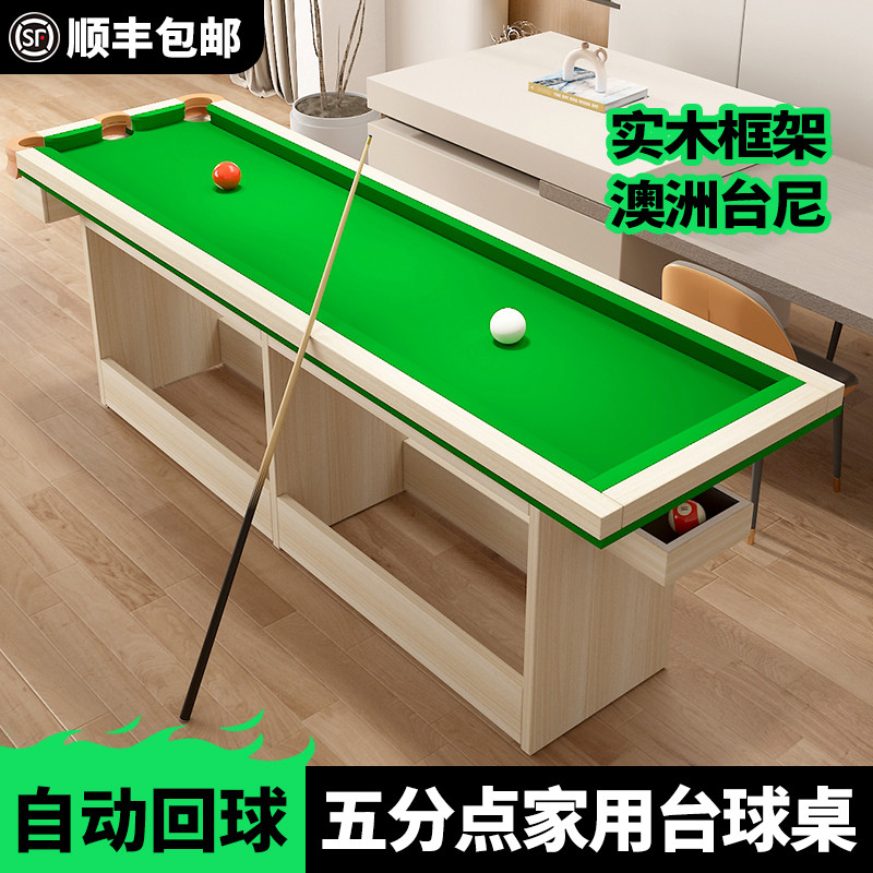 五分点台球桌家用成人5分点训练桌斯诺克口袋室内成人小型训练台