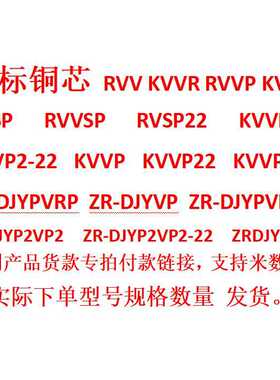 RVVP/KVVRP RVSP/RVVSP RVSP22铠装屏蔽计算机电缆等产下单