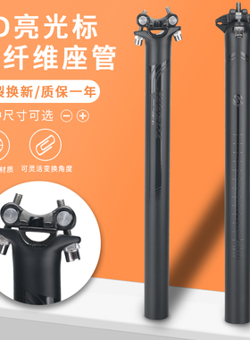 正TOSEEK碳纤维坐管公路车自行车坐杆接头亮光座管山地车座杆