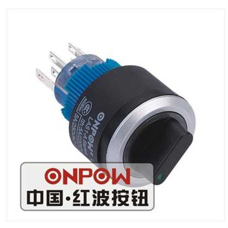 ONPOW中国红波LAS1-AWY-11X/2/D带灯选择钮LAS1-AWY-22X/3旋