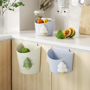 绣川彩虹森林壁挂桶厨房浴室收纳桶清洁垃圾桶办公室柜门杂物分类