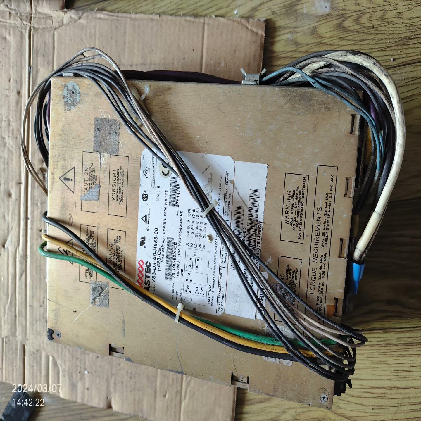 询价~VS3-D8/A0-H555-00(-523-CE）电源as
