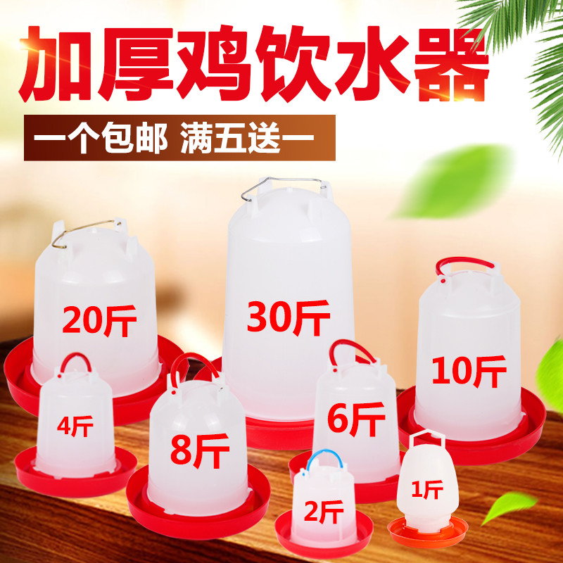 鸡饮水器自动喂水鸡食槽饮水壶水桶料桶饲料喂食器小鸡喝水饮
