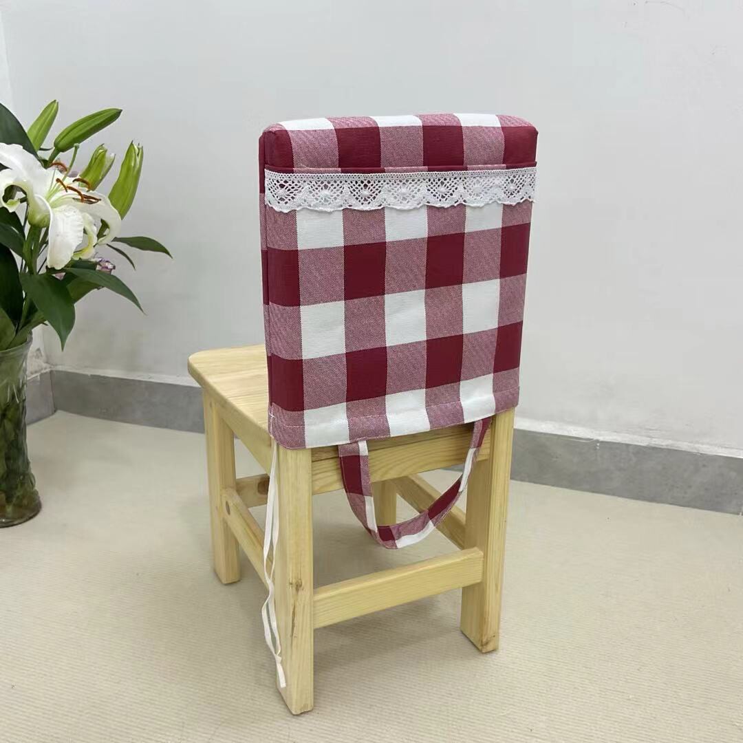 琬琬布艺幼儿园椅背套儿童座椅套学生靠背收纳袋椅背书袋布艺