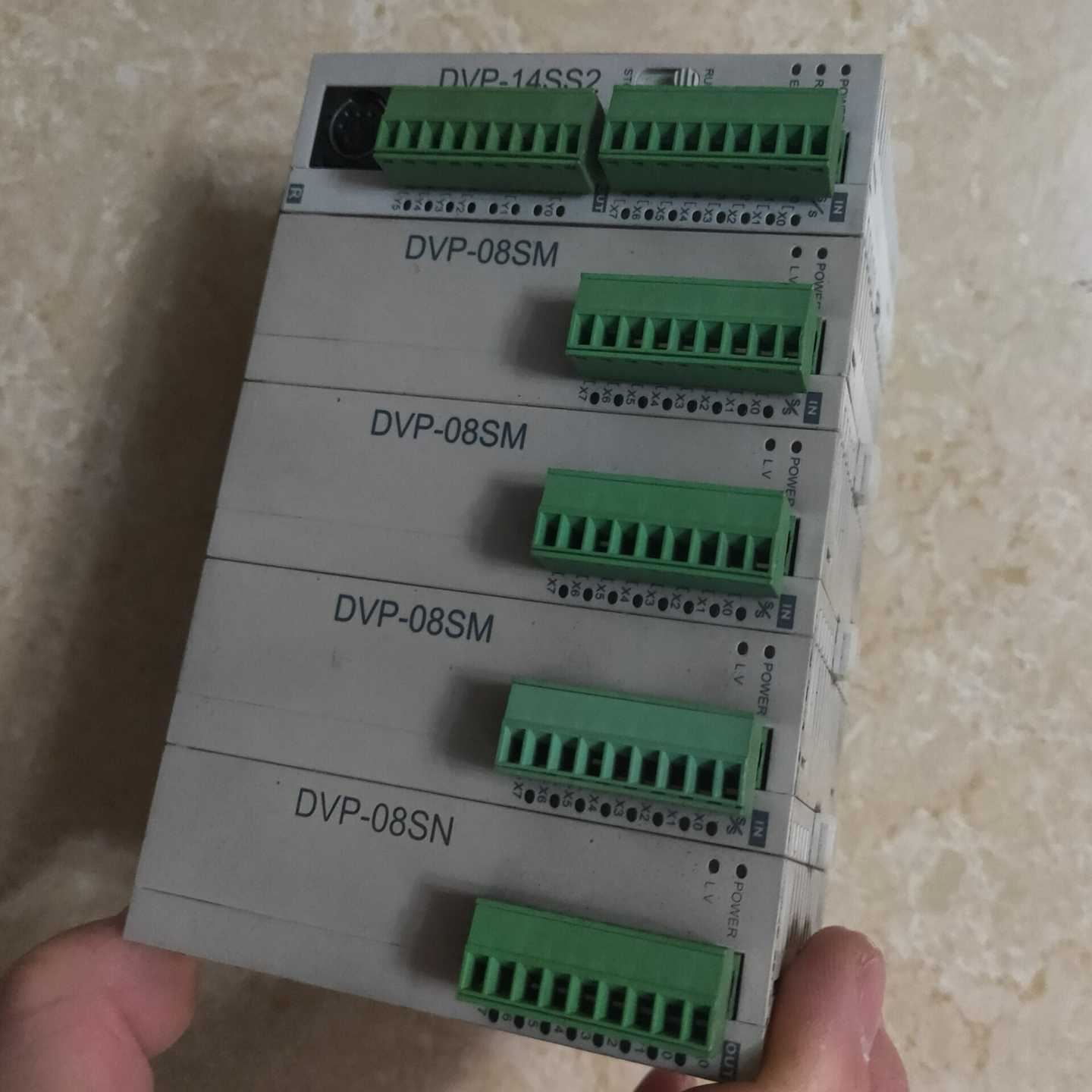拆机PLC  DVP-14SS2   加4个输入模块【鑫鑫商铺】