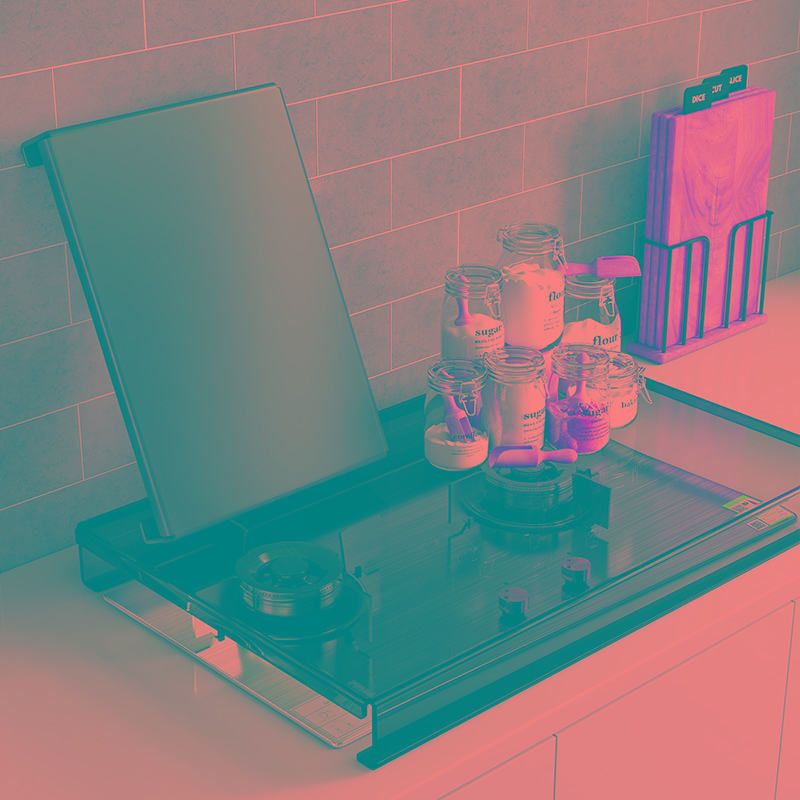 燃气灶盖板罩厨房置物架电磁炉支架家用煤气遮挡板灶台底座锅架托