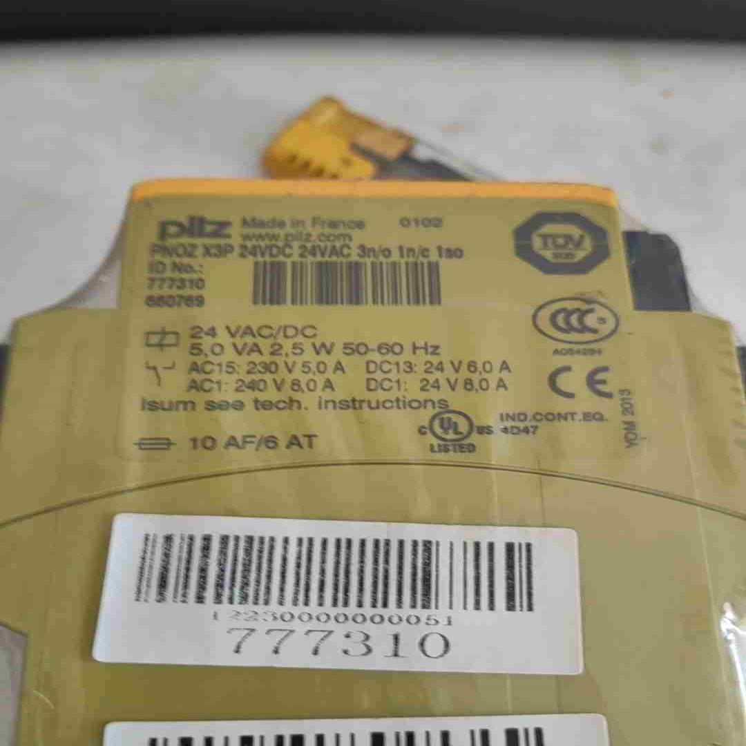 德国PILZ皮尔滋PNOZX3P继电器777310~询价