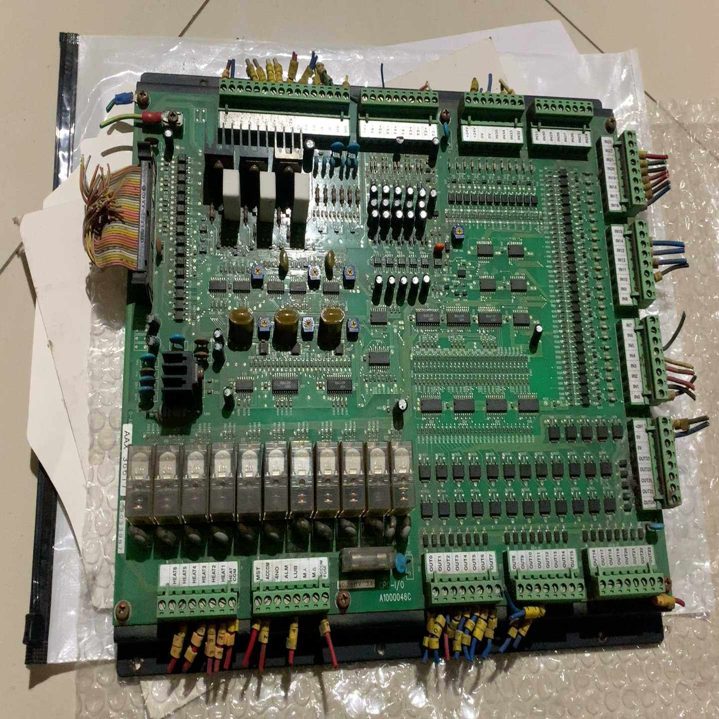 震雄注塑机主板型号CPC-I/0A1000046C刚拆下，有（电子设备）