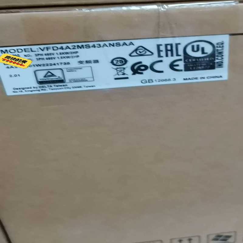 台达变频器VFD4A2MS43ANSAA，三相380V，1.【卡奥电子】