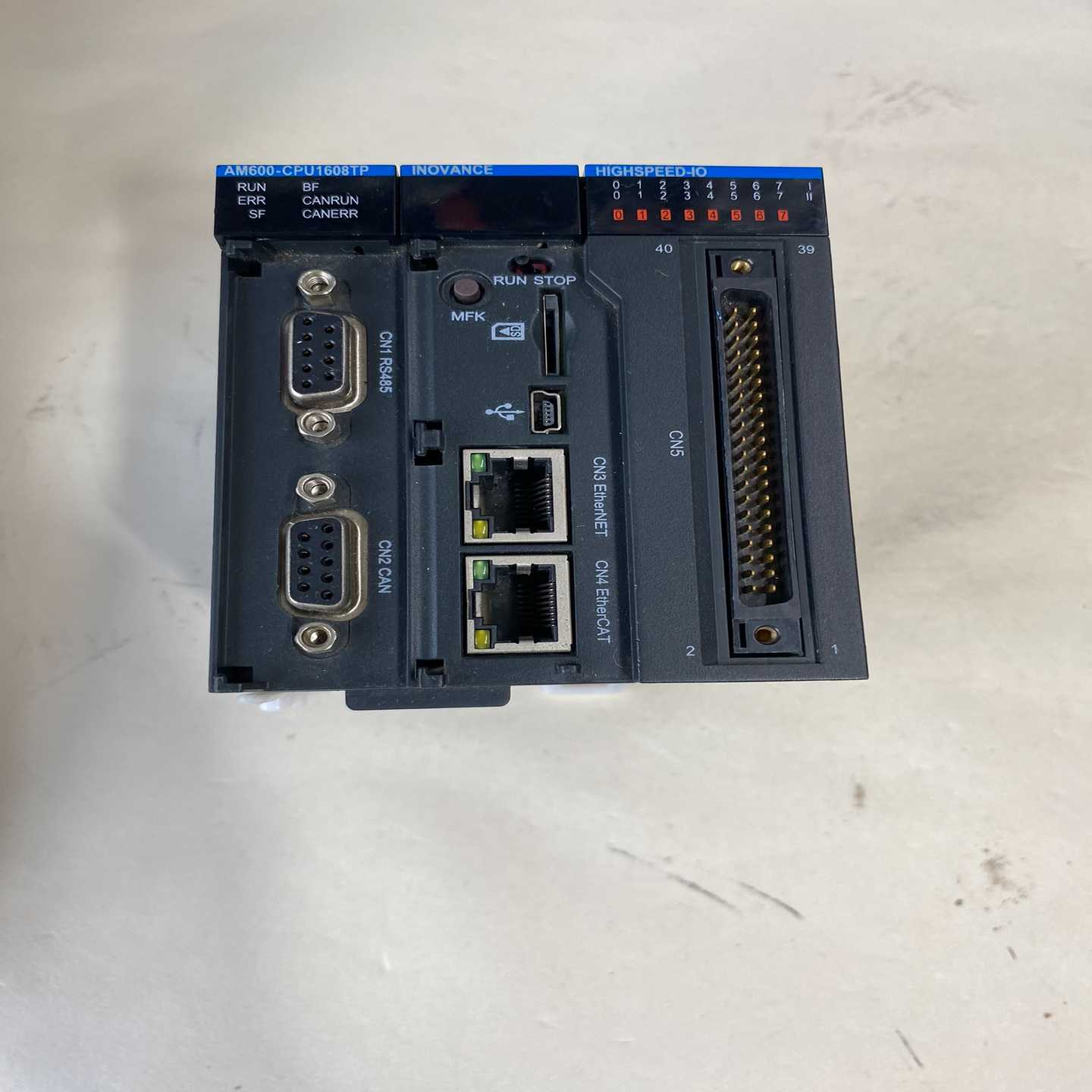 议价汇川可编程控制器模块AM600-CPU1608TP，实物图，