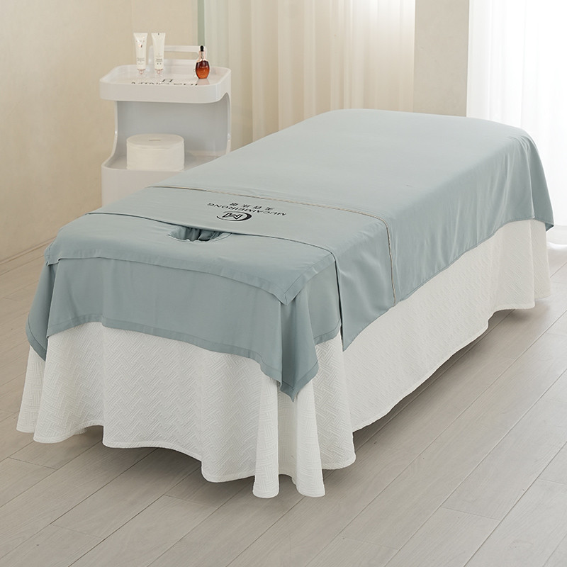 美容院床单开洞纯色防尘罩隔脏三件套趴洞巾按摩推拿专用大尺寸
