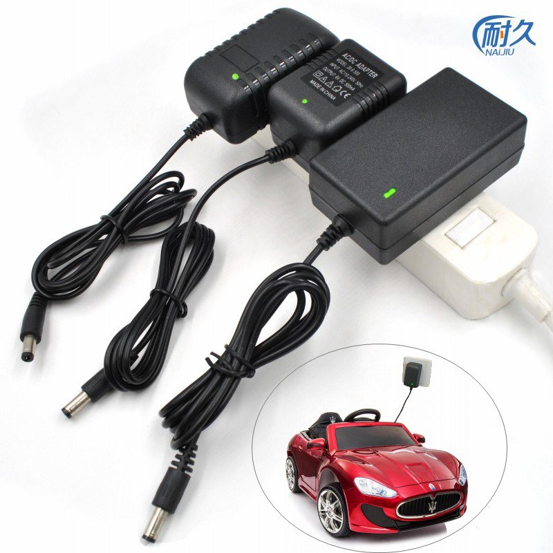 儿童电动车充电器6v12v遥控汽车童车摩托车玩具车通用圆孔适