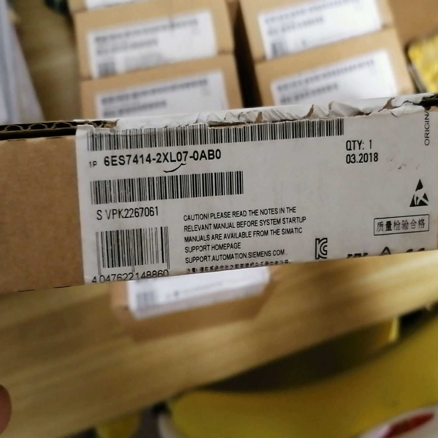 6ES7414-2XL07-0AB0仅开封，的联询价