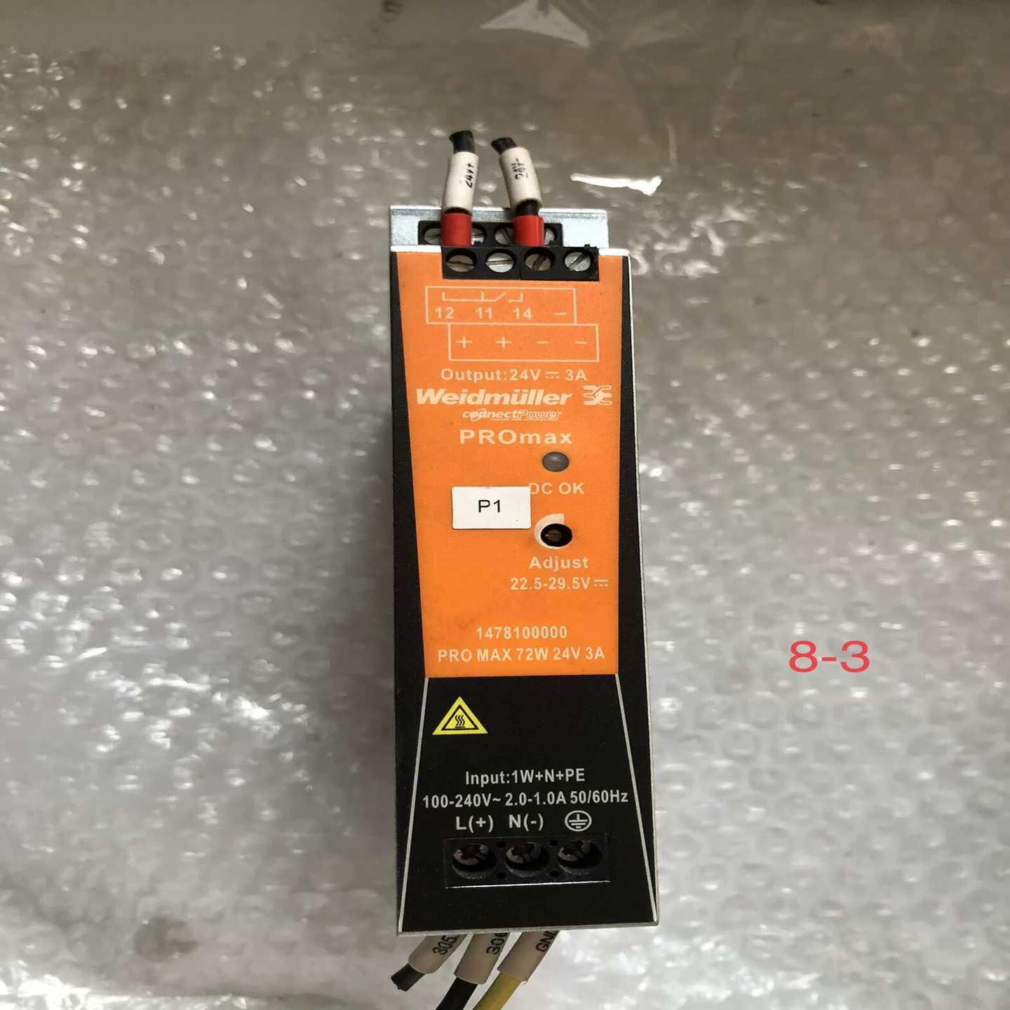 魏德米勒开关电源PRO72W24V3A ，（子云设备）