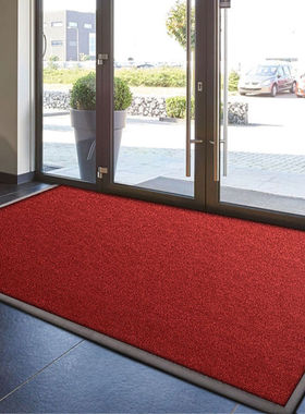 别墅入户门红色地毯用进门脚垫雨天门口防滑除尘地垫脚垫定制