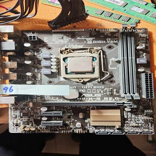 华硕H81M一ER2.0主板带G3250u正常使用~询价