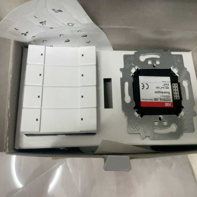 【星慕电子】ABB德韵SOLO系列八键KNX智能面板，6127/01-8