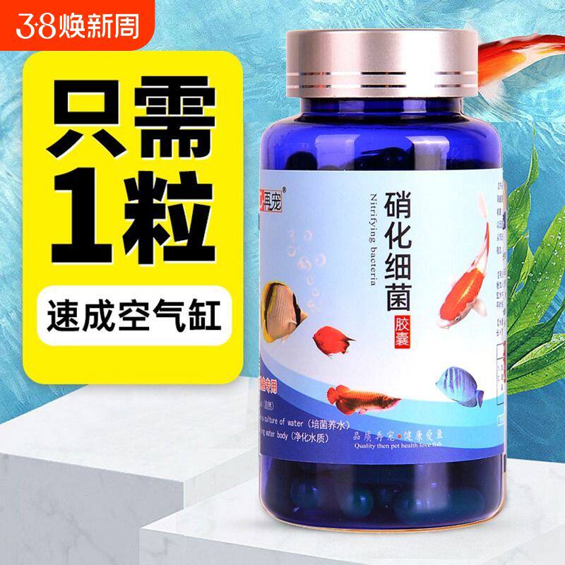 硝化细菌鱼缸净水剂养鱼用水族鱼清澈剂水质硝化菌片粪便亚