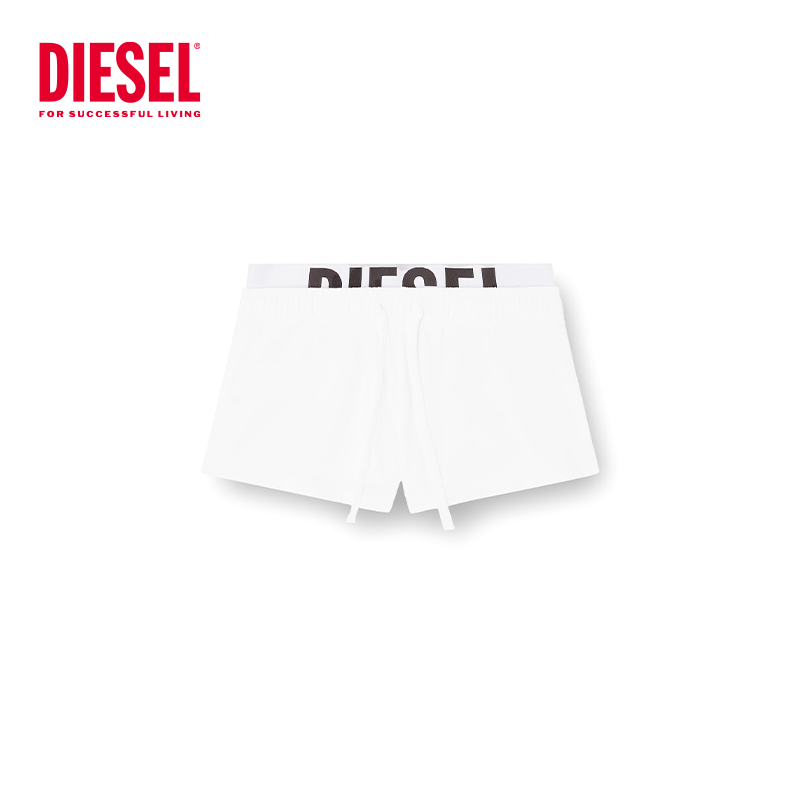 Diesel女士短裤简约时尚纯色运动休闲舒适平角短裤