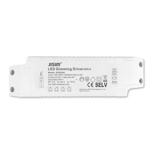 DALI调光调色电源 36V20W30W高PF无频闪双色温筒灯调光调色驱动