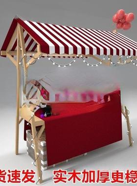 集摊木AL100486质展示架夜市市摆摊活动棚户外台市集位商摆场可折