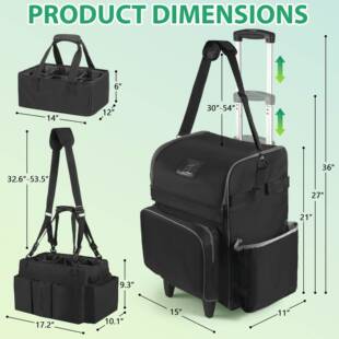 新款能240920便多功清洁拉杆包携洗护工车具收纳箱上门服务清洁工